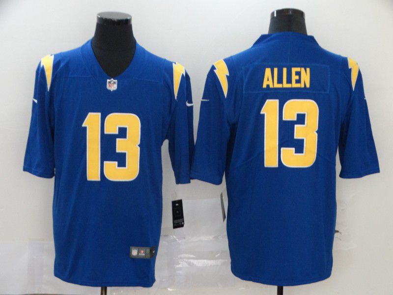 Men Los Angeles Chargers 13 Allen Blue Nike Vapor Untouchable Stitched Limited NFL Jerseys
